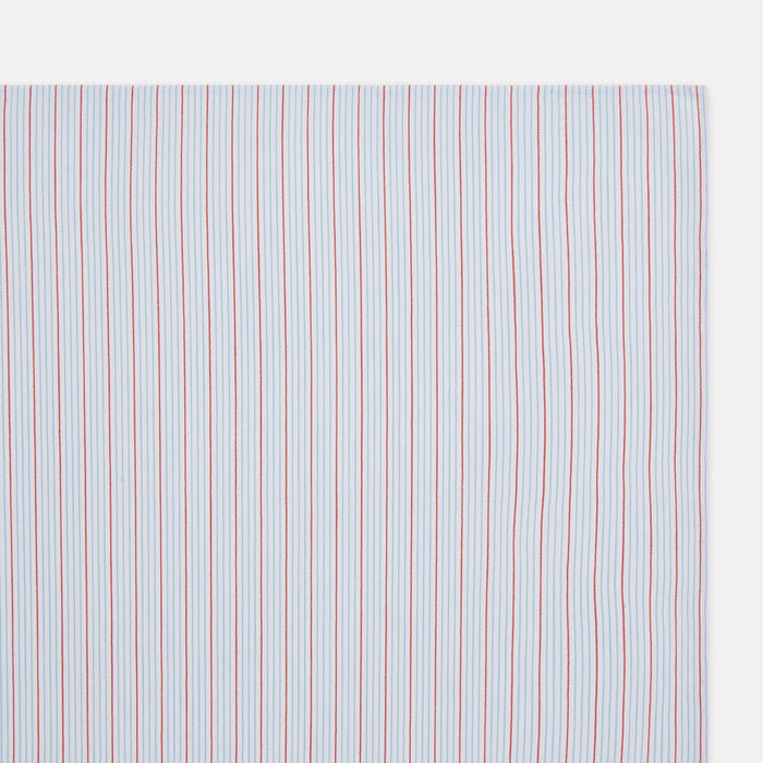Hand Rolled Red Multi Pinstripe Handkerchief Image 1