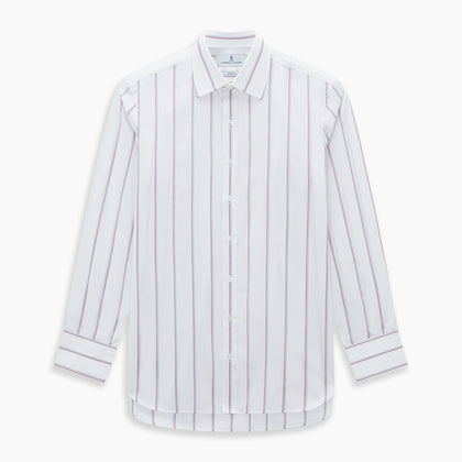 Antique Pink Track Stripe Mayfair Shirt Image 6