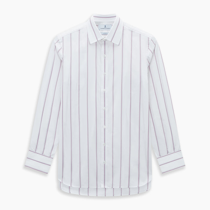 Antique Pink Track Stripe Mayfair Shirt Image 6