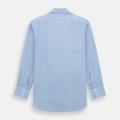 Blue Multi Micro Check Mayfair Shirt Image 2