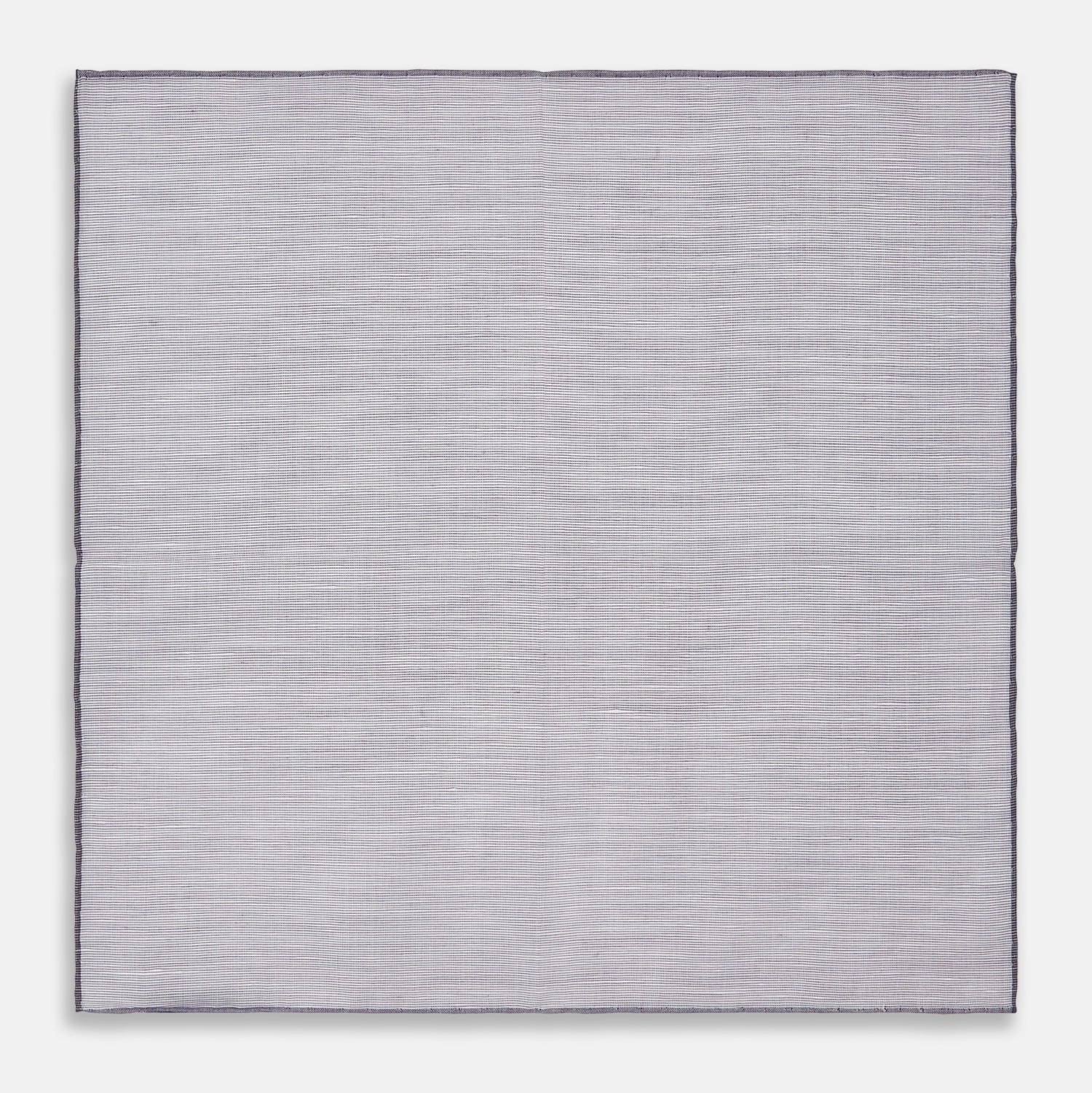 View 4 of product The Lilac Cotton-Blend Handkerchief by Turnbull & Asser is neatly folded with a corner flipped over, exposing the hand-rolled edges, and displayed against a white background.