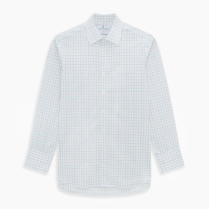 Pink Grid Check Mayfair Shirt Image 6
