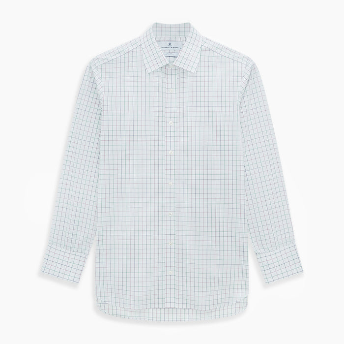 Pink Grid Check Mayfair Shirt Image 6