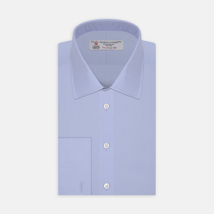 Blue Two-Fold 200 Cotton Fabric Image 1