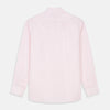 View 5 of product The Turnbull & Asser Pink Windowpane Check Shirt features long sleeves, a button-down front, pointed collar, and buttoned cuffs—an elegant addition to any formal shirt collection.