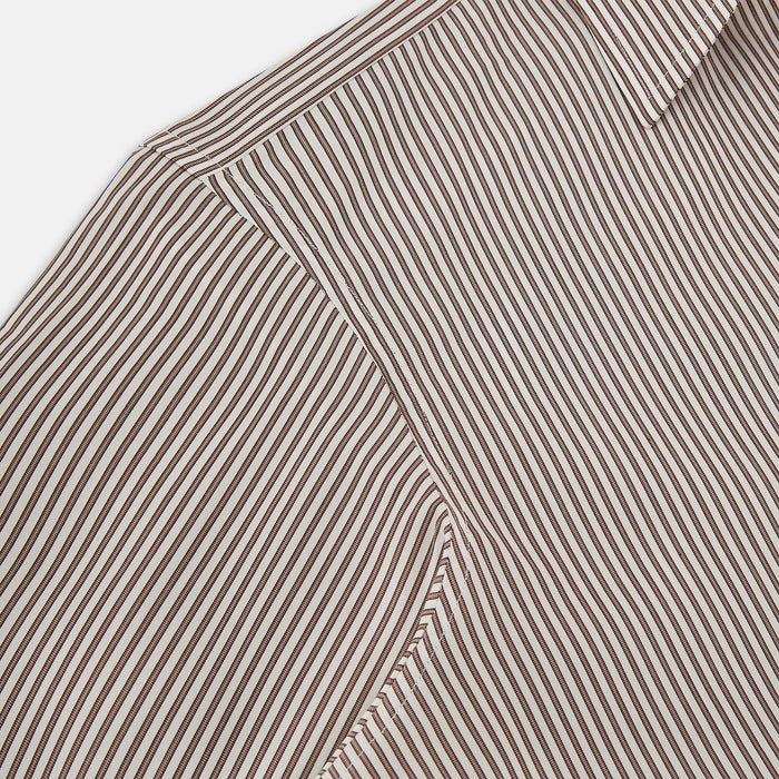 Burgundy Halo Stripe Westminster Shirt Image 5