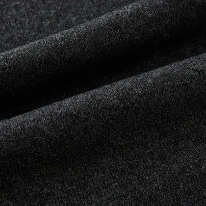 Plain Charcoal Cashmere Knitted Scarf Image 2