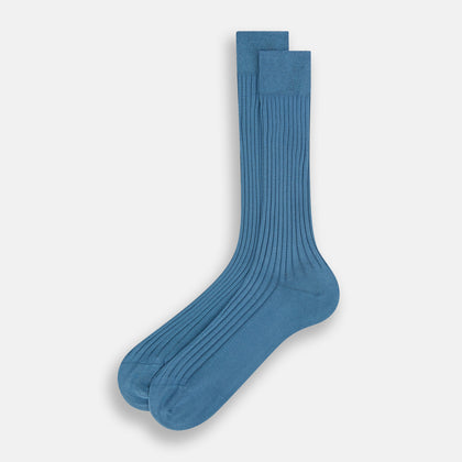 Azzurro Organic Cotton Mid-Length Socks Image 1