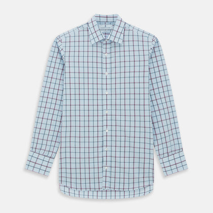 Blue and Pink Tattersall Check Mayfair Shirt