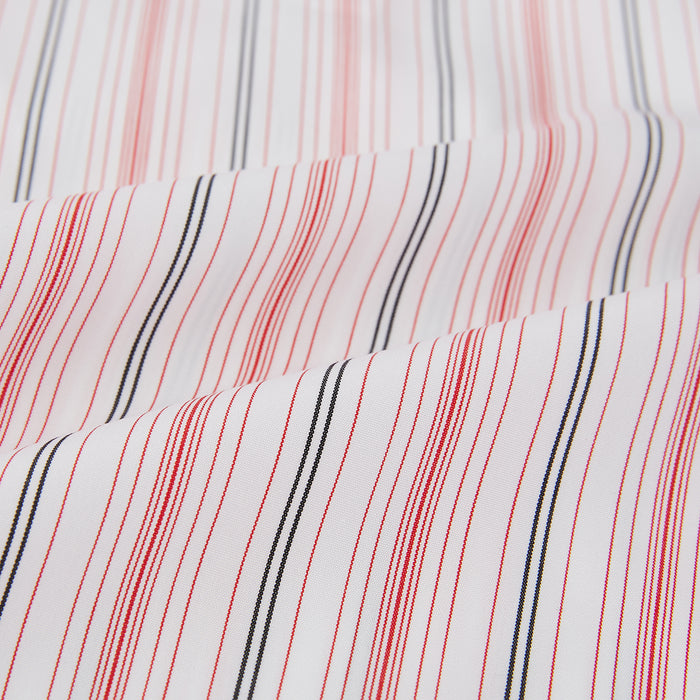 Red Multi Pencil Stripe Windsor Shirt Image 7