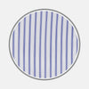 View 1 of product A close-up of the Navy Centre Stripe Cotton Fabric shirt by Turnbull & Asser.