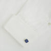 View 3 of product Turnbull & Asser Lapis Lazuli Square Cufflinks feature sterling silver settings and vibrant blue lapis lazuli inlays with gold flecks, shown on a white background.