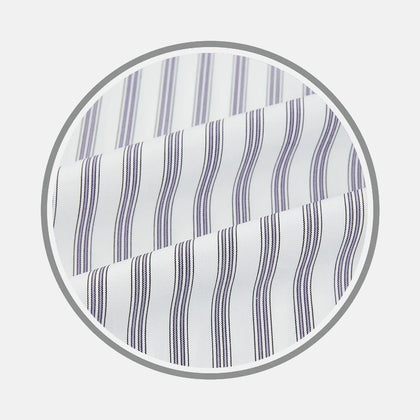 Purple Multi Stripe Fabric