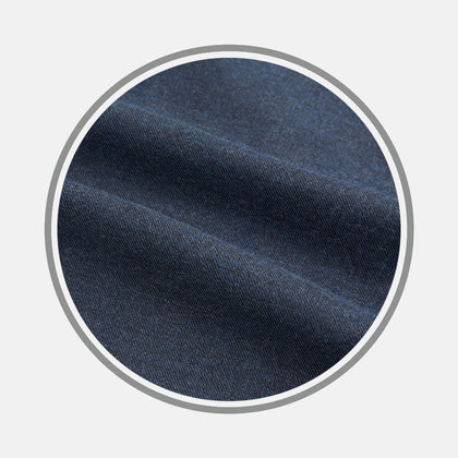Navy Flannel Fabric