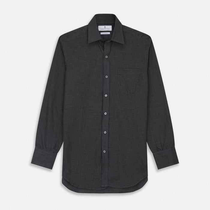 Black Check Cotton Fabric Image 1