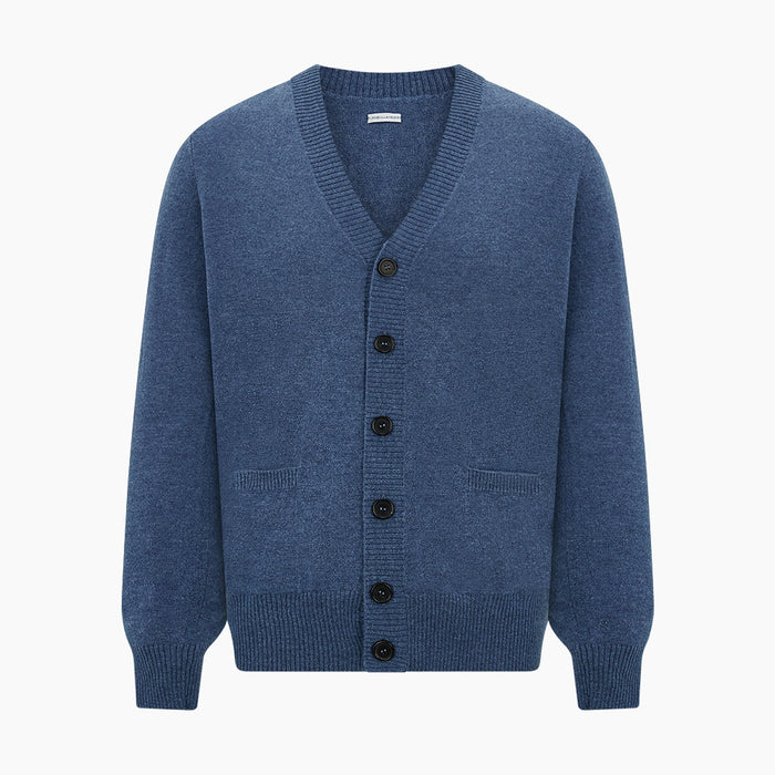Blue Cashmere Cardigan Image 4