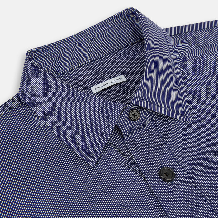 Navy Stripe Highbury Overshirt Image 1