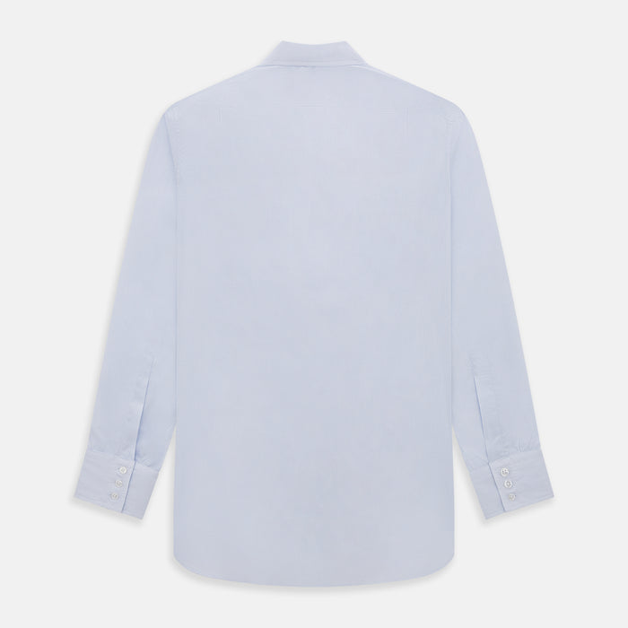 Blue and White Micro Check Mayfair Shirt Image 2