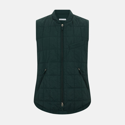 Forest Green Quilted Gilet