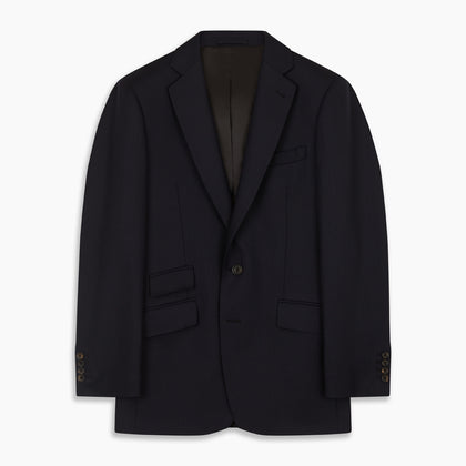 Midnight Navy Wool Barrington Blazer Image 4