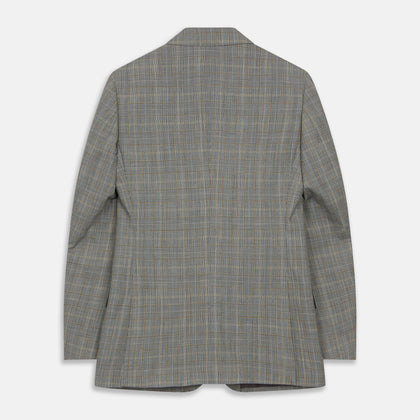 Beige Wool Prince-of-Wales Check Jacket Image 3