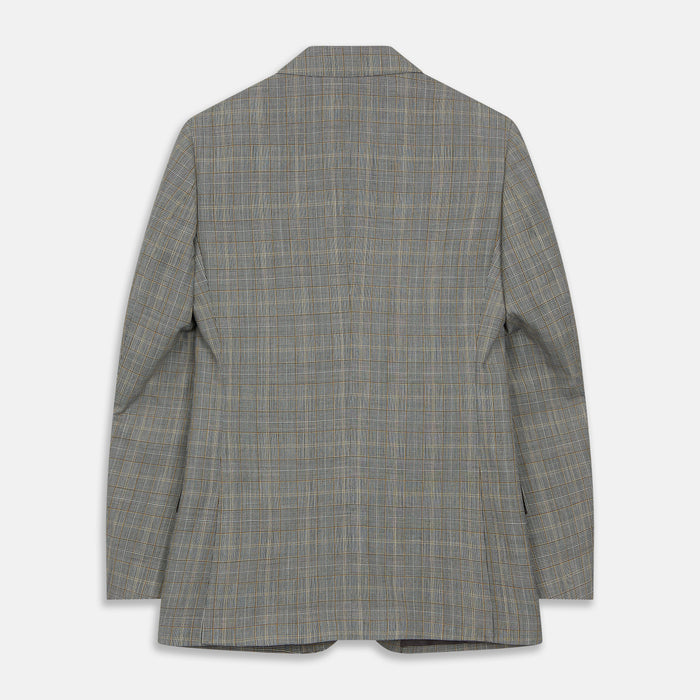 Beige Wool Prince-of-Wales Check Jacket Image 3