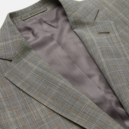 Beige Wool Prince-of-Wales Check Jacket Image 1