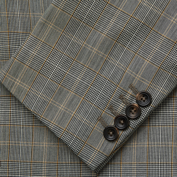 Beige Wool Prince-of-Wales Check Jacket Image 2