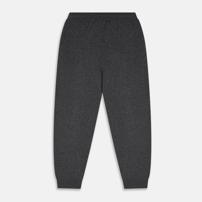 Grey Cashmere Knitted Lounge Pyjama Trousers Image 2
