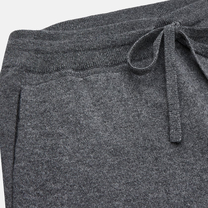 Grey Cashmere Knitted Lounge Pyjama Trousers Image 1