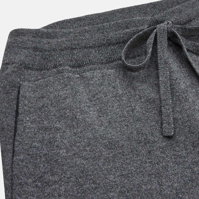 Grey Cashmere Knitted Lounge Pyjama Trousers Image 1