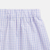 View 2 of product Lilac multi check cotton Godfrey boxer shorts by Turnbull & Asser, featuring an elastic waistband and classic style—a luxurious underwear choice, shown on a plain white background.