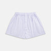 View 1 of product Lilac multi check cotton Godfrey boxer shorts by Turnbull & Asser, featuring an elastic waistband and classic style—a luxurious underwear choice, shown on a plain white background.