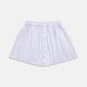 Lilac multi check cotton Godfrey boxer shorts by Turnbull & Asser, featuring an elastic waistband and classic style—a luxurious underwear choice, shown on a plain white background.