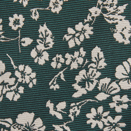 Dark Green Floral Garden Silk Tie Image 1