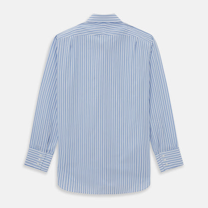 PALE BLUE MULTI-STRIPE REGULAR FIT SHIRT Image 1