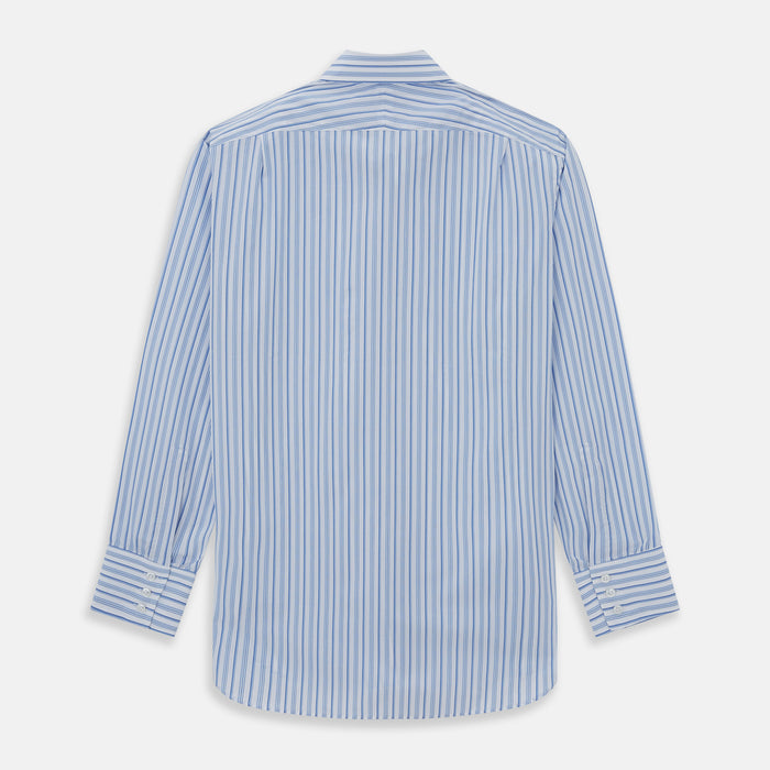 PALE BLUE MULTI-STRIPE REGULAR FIT SHIRT Image 1
