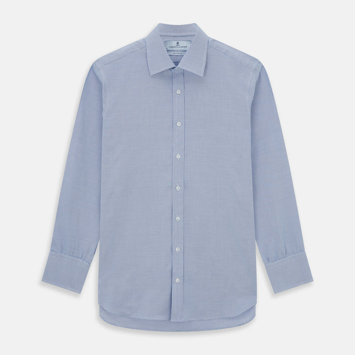 NAVY MULTI-CHECK COTTON REGULAR FIT SHIRT Image 2