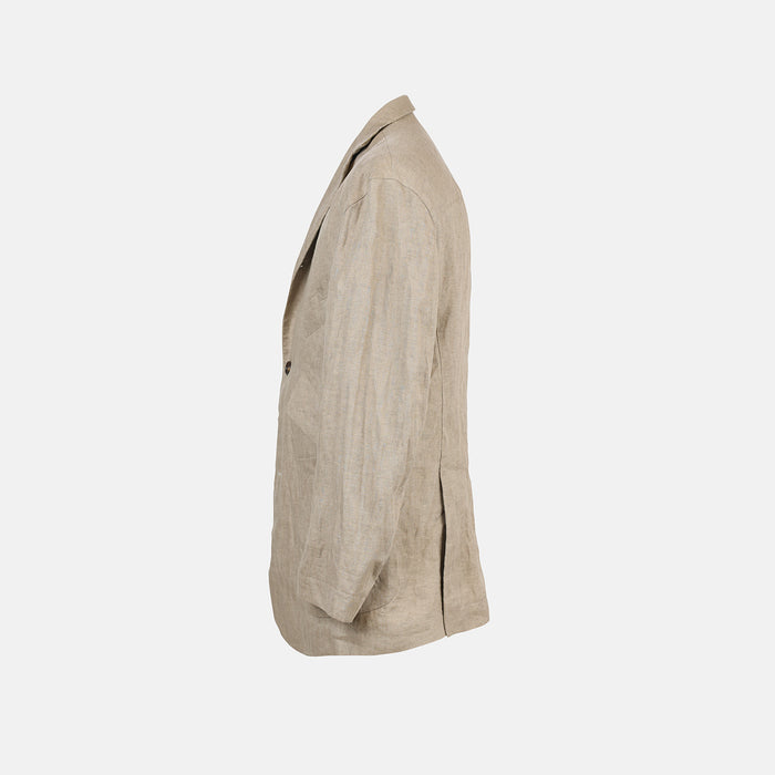 RIVIERA OVERSIZED LINEN BLAZER SAND Image 2