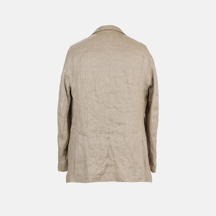 RIVIERA OVERSIZED LINEN BLAZER SAND Image 1
