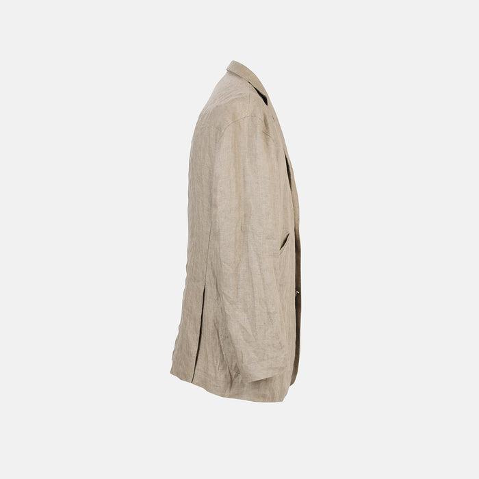 RIVIERA OVERSIZED LINEN BLAZER SAND Image 5