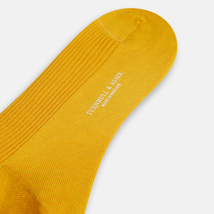 Yellow Mid-Length Merino Socks Image 2