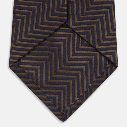The World Is Not Enough Zig Zag Silk Tie As Seen on James Bond Image 4
