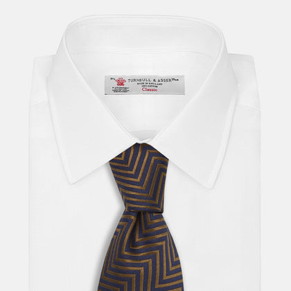 The World Is Not Enough Zig Zag Silk Tie As Seen on James Bond Image 2