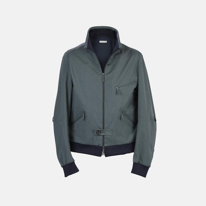 Fairway Ash Grey Driving Jacket in Cotton Image 6