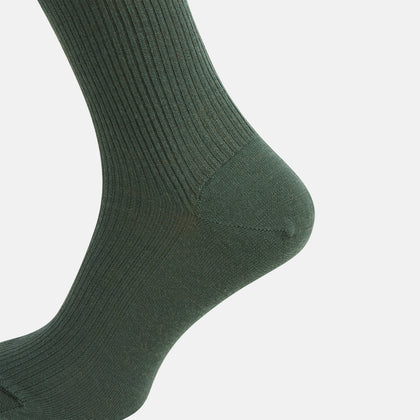 Fern Green Mid-Length Merino Socks Image 3