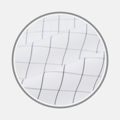 Navy Blue  Hairline Multi Stripe Fabric Image 1