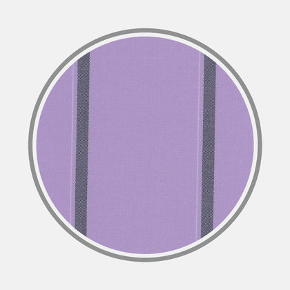 Wide Navy and Mauve Stripe Fabric