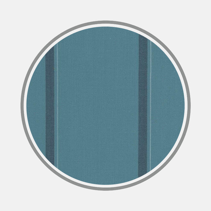 Wide Navy and Turquoise Stripe Fabric