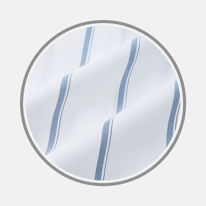 Steel Grey Track Stripe Fabric